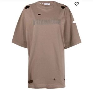 Balenciaga distressed logo print T-Shirt